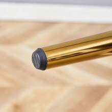 Dining Chairs - Black+Gold + Metal + PU Leather + Set Of 2 - View 10