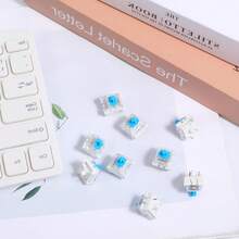 50个机械键盘轴体，青轴/黑轴/红轴，支持热插拔，附赠拔键器，清脆的触感反馈，适用于家庭、办公和游戏。 - 彩色 - 查看 8