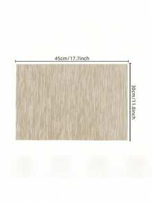 4pcs/1pc Gray Placemats - Heat Resistant, Non-Slip, Washable, Durable PVC Woven Dining Table Mats - Grey - View 3