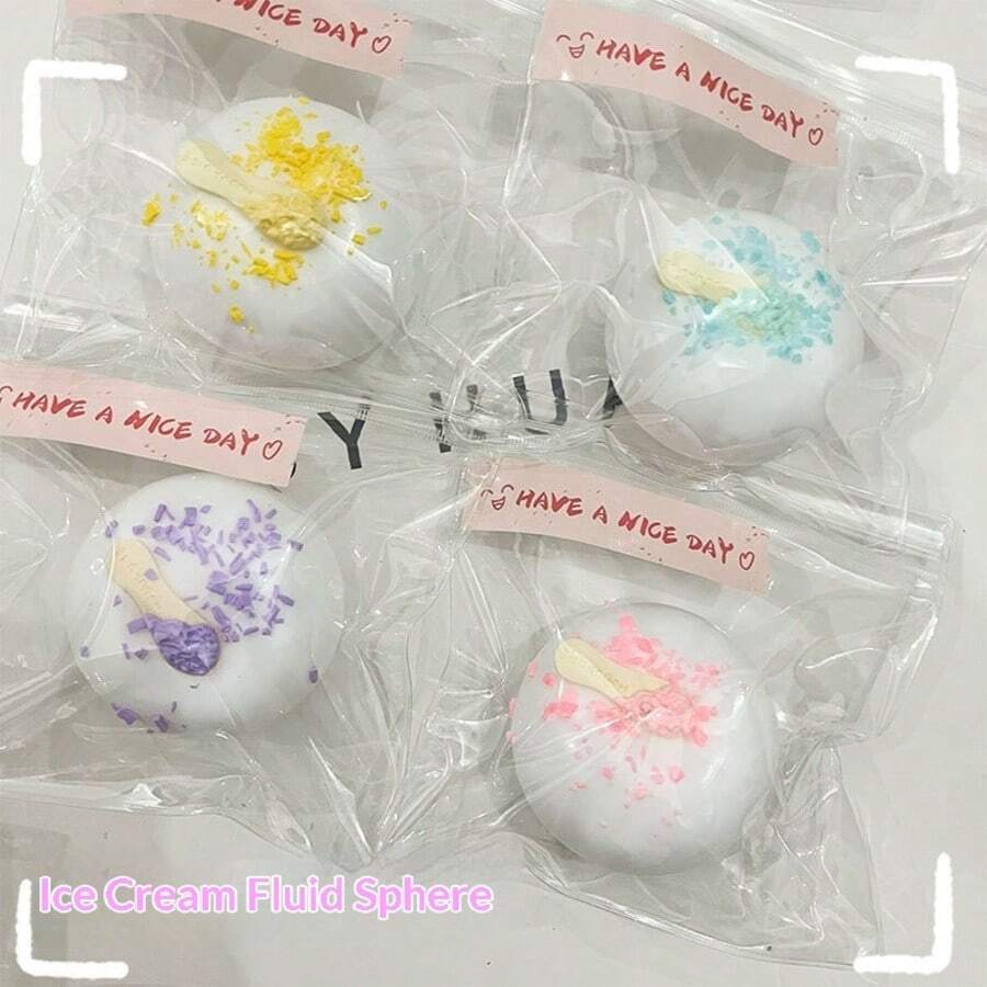 Bola de helado de descompresión, apretable y divertida, de rebote lento, helado de descompresión, apretable y moldeable, regalo perfecto - regalo de cumpleaños - regalo de Navidad - regalo de Halloween - regalo de Pascua - regalo perfecto
