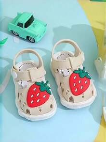 Korean Style Pearl Heart Girls Sandals, Fashionable Versatile Western Soft Bottom Sandals - White - View 5