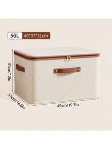 可折叠收纳盒 - 必备家居收纳盒，双面拉链设计，容量大，配有仿皮提手，方便携带，可用作衣物收纳盒或床底收纳盒 - 彩色 - 查看 15