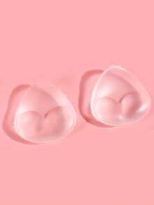 1Pair Women's Silicone Push-Up Breast Pads – 3 Colors Invisible Reusable Bra Inserts For Beachwear & Bikinis - Multicolor - View 7