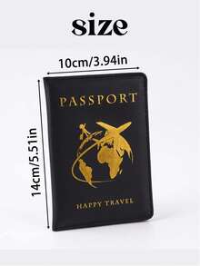 Customized Personalized Passport Holder, Customized Name Text Passport Cover, Leather Passport Protector, Travel Gift, Anniversary Gift, Christmas Gift, Valentine's Day Gift, Holiday/Vacation Gift, Minimalist Style - Multicolor - View 5