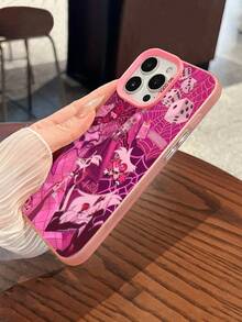 Funda para teléfono con diseño de fiesta en rosa neón, compatible con  17,  16 Pro Max,  15 Pro Max,  13 y  12. Esta moderna funda le da un toque divertido a tu teléfono y ofrece una excelente protección. Es perfecta para los amantes de las fiestas y un regalo único para amigos y ocasiones especiales. - Rosa - Ver 5