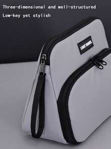 大容量多功能分隔化妆包，便携式旅行收纳洗漱包，双层设计 - 彩色 - 查看 11