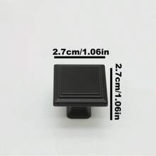 1 tay nắm tủ kiểu tối giản, màu đen mờ, nhiều kích cỡ. Lắp đặt dễ dàng, chắc chắn và bền bỉ, chống thấm nước và chống gỉ. Thích hợp cho tủ bếp, ngăn kéo, bàn trang điểm, tủ quần áo, tủ phòng tắm, bàn đầu giường và nhiều hơn nữa. Một vật dụng trang trí nhà cửa thiết yếu, đồ nội thất, trang trí cổ điển, chất lượng cao. - màu đen - Xem 11