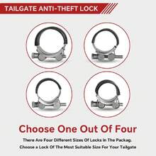 Universal Taiate Anti-Theft Lock Compatible With Ford F150 Super Duty Ranger Chevilverado Avalanche Colorado GMC Sierra Canyon Ota Tacoma Tundra Dodge Dakota RAM Nissan Titan,40914014 - A - View 5