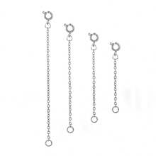 4pcs 18K Gold Plated Stainless Steel Extension Chain, 1-4 Nodes Stainless Steel Extension Chain, Double-Sided Stainless Steel Spring Clasp, High-Quality Stainless Steel Material, Exquisite Craftsmanship - Low Allergenicity - Durable, Suitable For Extending Necklaces, Bracelets, Anklets And Various DIY Jewelry Making, Adjustable Length 2-5 Inches - Spring Buckle Extension Chain - View 7