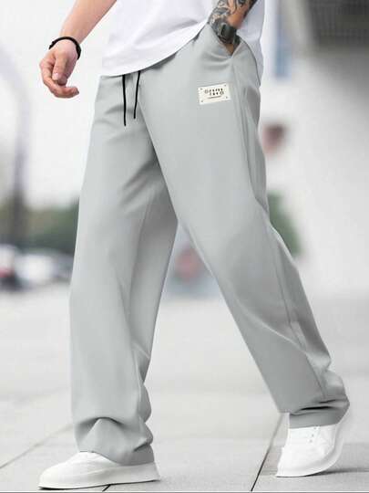 Pantalones casuales sueltos, transpirables y ligeros para hombres de talla grande, adecuados para ir de compras, citas y uso diario en verano