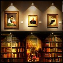 Rechargeable LED Wall Light, Magnetic Spotlight, Dimmable Painting Lamp, Bedside Reading Light, Eye-Caring Bedroom Night Light, Wireless & No Drilling Required, 360° Rotatable Touch Control - one-size - View 7