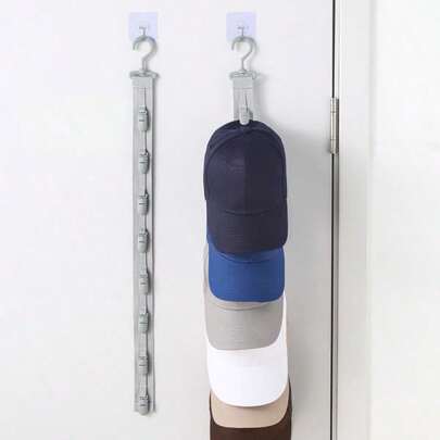 1个家用多功能夹帽架，棒球帽挂钩，衣柜帽子架