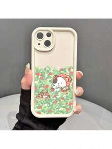 かわいい動物柄の電話、電話16/15/14/13/12/11/Plus/Pro/Proモバイル電話の保護ケース - ブラック - チェックする 5
