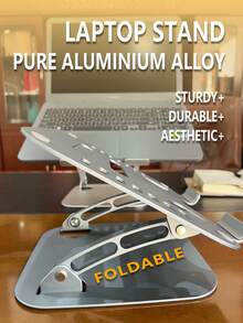 Foldable Aluminum Alloy Laptop Stand; Sturdy And Durable; Attractive Design - Multicolor - View 6