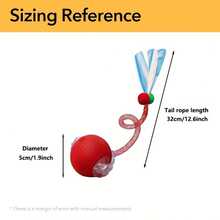 Interactive Rolling Cat Ball Toy, Electric Cat Ball Toy, New Fast Self-Rolling Cat Toy On The Carpet, Smart Interactive Automatic Cat Toy Ball As A Gift, Moving Cat Toy With A Flexible Net Tail - Multicolor - View 4