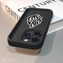 Mode Schwarze Flamme Silikon Handyhülle für iPhone 16 15 14 13 12 11 Pro Max XS XR X 8 7 Plus SE 2020 Stoßfeste Rückabdeckung - kühles Braun - Übersicht 7