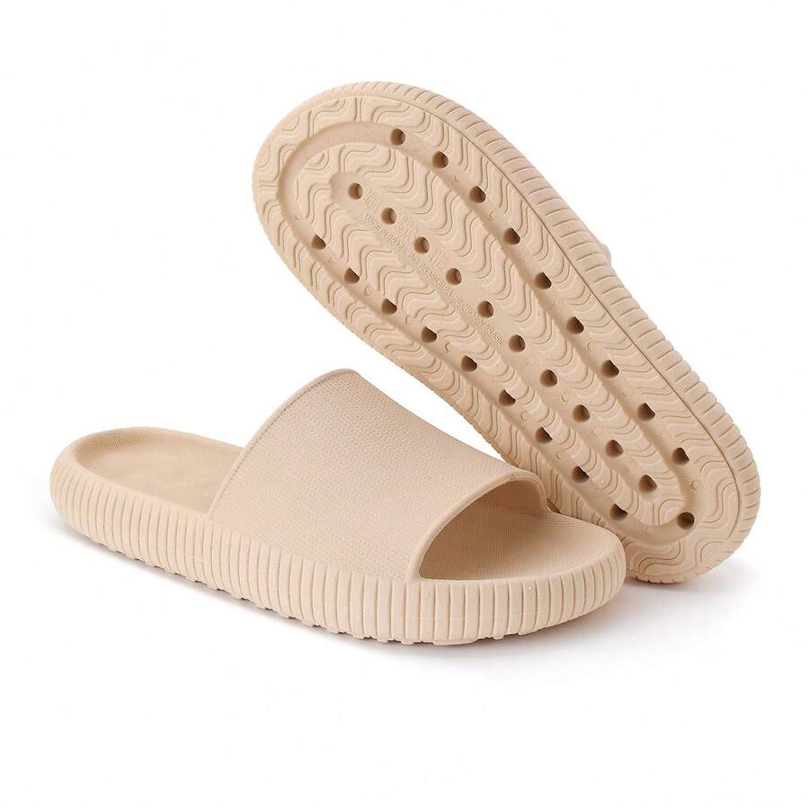 Women's And Men's Cloud Slide Sandals - Comfortable And Soft - On - Fast Shipping. - Beige - View 1
