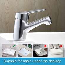 Basin Taps For Bathroom, Sink Taps Mixers Chrome, Hot & Cold Control, Brass, M11050 - Basin Tap - View 5