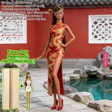 12.6in 1/6 BJD/MJD Supermodel Doll, 12-Joint Posable Ball-Jointed Toy, Realistic Modifiable Makeup, Exquisite Contour, Fluffy Voluminous Hair, Chic Silhouette, Desktop Display, No Clothing - DollOnlyNoAttire - View 18