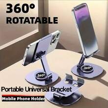 Giá đỡ điện thoại bằng hợp kim kim loại màu đen tím, xoay 360°, điều chỉnh độ cao, có thể gập lại, để bàn, đế chống trượt, chắc chắn, chịu lực tốt, thích hợp cho gọi video, xem phim truyền hình, xem phim, phát trực tiếp, chơi game, nấu ăn, trang điểm, làm việc tại nhà, phòng ngủ, phòng tắm, nhà bếp. Phụ kiện bàn làm việc hoàn hảo. Món quà Giáng sinh, ngày lễ, sinh nhật hoàn hảo cho gia đình, bạn bè, quà tặng Ngày Phụ nữ, quà sinh nhật, quà kỷ niệm. - Nhiều màu - Xem 5
