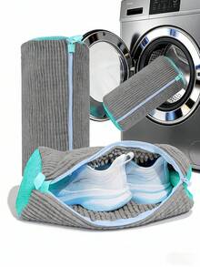 Bộ 2 túi vệ sinh giày/1 túi chăm sóc giày, túi đựng giày chuyên dụng cho máy giặt, túi giặt bền chắc phù hợp với mọi loại giày, có thể sử dụng trong máy giặt và máy sấy, giúp bạn tạm biệt vết bẩn và cặn bám, túi giặt và giá phơi giày đa năng, quà tặng Ngày của Mẹ. - Nhiều màu - Xem 9