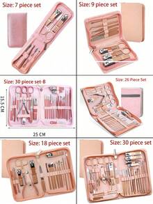 Women's Manicure Set, Includes Nail Clippers, Nail File, Nail Care Tools, Professional Nail & Foot Care Kit With Travel Storage Case