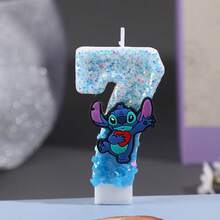 Nến sinh nhật chủ đề Stitch màu xanh dễ thương, nến số từ 0-9 tinh tế, nến sinh nhật hoạt hình sáng bóng, nến kỷ niệm, quà tặng nhỏ trang trí tiệc - Nhiều màu - Xem 9