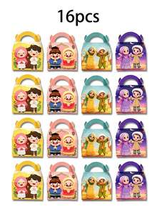 48 pièces/24 pièces/16 pièces/12 pièces/6 pièces/2 pièces Coffret cadeau Ramadan. Sacs à collation portables, fabriqués à partir de motifs de bandes dessinées vibrantes et de matériaux en carton robuste, convenant comme cadeaux pendant le Ramadan, pouvant également être utilisés pour ranger les faveurs de fête, décorer les vacances et comme fournitures pour événements. Ce sac de rangement polyvalent pour collations et petits cadeaux est doté d'une poignée facile à saisir. - Multicolore - Voir 11