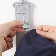 1pc Home Multi-Clip Hat Rack, Baseball Cap Hanger, Wardrobe Hat Holder - Multicolor - View 7