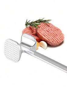 [1pc Double-Sided Meat Tenderizer Hammer] 1pc, Meat Tenderizer Hammer Kitchen Double-Sided Meat Tenderizer, Metal Meat Hammer, Household Stainless Steel Rolled Meat Steak Meat Tenderizer, Kitchen Stuff Kitchen Accessories Home Kitchen Items - Multicolor - View 6