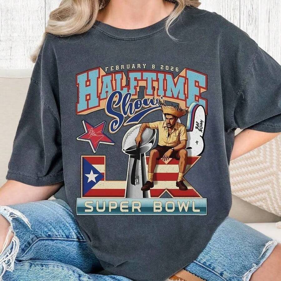 Halftime Show Bunny SuperBowl 2026 Shirt - Black - View 1