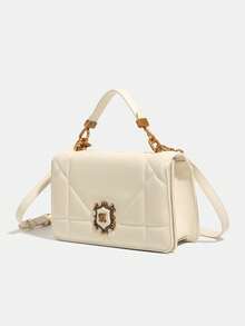 2026新款小众设计时尚钱包手拿包，奢华柔软菱形皮革女士手提包，大容量高端通勤简约单肩斜挎包 - 彩色 - 查看 11