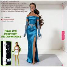 12.6in 1/6 BJD/MJD Supermodel Doll, 12-Joint Posable Ball-Jointed Toy, Realistic Modifiable Makeup, Exquisite Contour, Fluffy Voluminous Hair, Chic Silhouette, Desktop Display, No Clothing - DollOnlyNoAttire - View 25