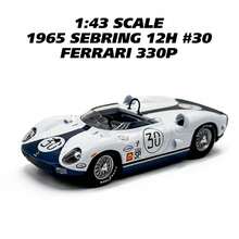 Burago 1:43 Escala  330P Sebring 12 Horas 1965 Coche de Carreras #30 Equipo de Carreras Mecom P. Rodríguez / G. Hill Edición Limitada Artículo Decorativo Coleccionable, Regalo para Hombres Cumpleaños/Festividad - 1:43 -330P - Ver 3