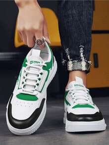 男士滑板鞋，2026新款休闲百搭运动鞋 - 綠色 - 查看 4