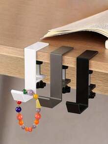 1pc Adjustable Desk Hook, High Load-Bearing, Durable, Versatile Use For Storing Backpacks, Water Bottles, Etc., Easy Installation, Fashionable Design, Suitable For School Supplies And Back-To-School Season - Multicolor - View 13