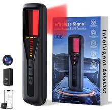 Detector de Cámaras Ocultas para Viajes 2025, Buscador de Cámaras Espía Mejorado, Escáner de Señal Inalámbrica para Oficina/Coche/Baño/Hotel. Cuenta con 5 niveles de sensibilidad, 4 modos de detección y una duración de batería de 25 horas. - Negro - Ver 1