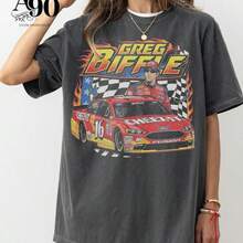 Greg Biffle T-Shirt, RIP Greg Biffle Shirt, Greg Biffle Tee, Vintage 90s - 黑色 - 查看 1