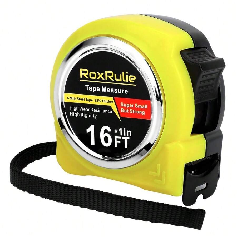 Measuring Tape 16 FT Easy Read Fractions 1/8 Inch Wide Blade 25mm Fractional Read Tape Measure For Carpenter And Household Use - 1 - View 1