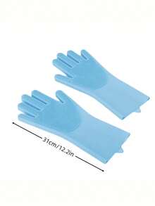 1 para wielofunkcyjnych silikonowych rękawic do pielęgnacji zwierząt, delikatna szczotka do szorowania i masażu, gęste włosie, usuwa sierść psa, czyszczenie i pielęgnacja, odpowiednie dla kotów i psów, do użytku domowego, o każdej porze roku, akcesorium łazienkowe, idealny prezent dla przyjaciół i rodziny - Wielokolorowe - Zobacz 6