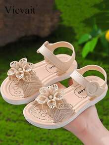 2023 New Girls Sandals, Fashion Versatile Non-Slip Durable Slippers, Wholesale - White - View 2