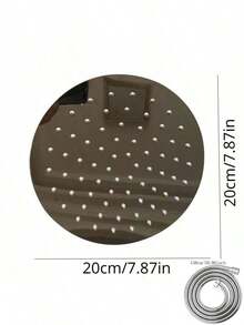 Một vòi sen vuông/vòi sen tròn áp lực cao bằng thép không gỉ, được làm từ thép không gỉ 304, kèm vòi phun, lắp đặt treo tường, không cần điện, phù hợp với trải nghiệm phòng tắm hiện đại. - Nhiều màu - Xem 15