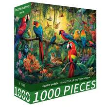 1000 Piece Puzzle - Parrot, Size 70cm X 50cm, Oil Painting Landscape, Adult Stress Relief, Decorative Art, Perfect Gift (Valentine's Day Gift, Birthday Gift) - Multicolor - View 10