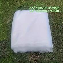 细网园艺网，防虫网，植物保护网，防鸟网，适用于果树、蔬菜、蓝莓、温室农业，耐用白色塑料网，精细防护网 - 白色 - 查看 3