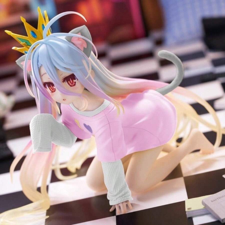 1件 2026 最新精美礼品“人生游戏”白色动漫少女躺卧可爱桌面收纳架，动漫风格收藏手办，高端设计展示雕像，优雅桌面装饰，动漫迷礼物 - 彩色 - 查看 1