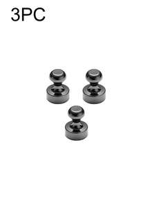 3/5/10pcs Black Refrigerator Magnets, Compact Strong Magnets, Magnetic Hooks For Home, Suitable For Whiteboard, Office, Classroom, Map, Kitchen Supplies, Stationery, Storage Cabinet - Multicolor - View 9