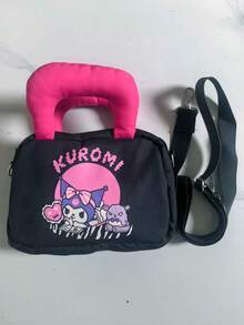 SANRIO Túi đeo vai/đeo chéo hình vuông dễ thương Hello Kitty, thiết kế phối màu hoạt hình, phù hợp cho đi học, hẹn hò, sử dụng hàng ngày, quà tặng sinh nhật/Giáng sinh/Ngày Valentine. - Nhiều màu - Xem 4