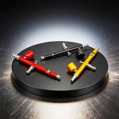 14S 多功能精密双动重力式喷枪，适用于模型喷笔、绘画笔、模型上色、艺术喷笔、油漆修补、小型喷枪，需搭配气泵使用，可用于色彩绘画、美甲和纹身工具