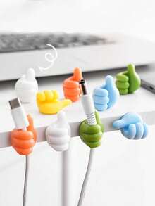 50 piezas/paquete Ganchos organizadores de cables de teléfono móvil, clips multifuncionales para almacenamiento conveniente, ganchos prácticos para colgar - Multicolor - Ver 6