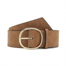 1pc Round Buckle Waist Belt, Suitable For Pairing With Dresses